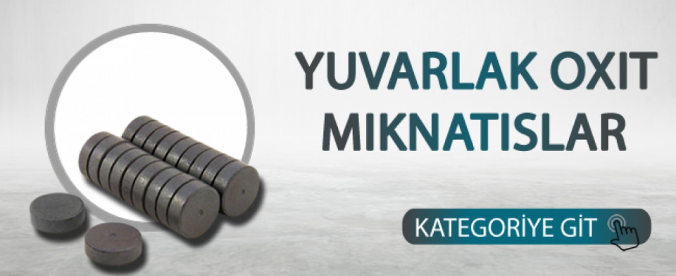 Yuvarlak Oxit Mıknatıslar