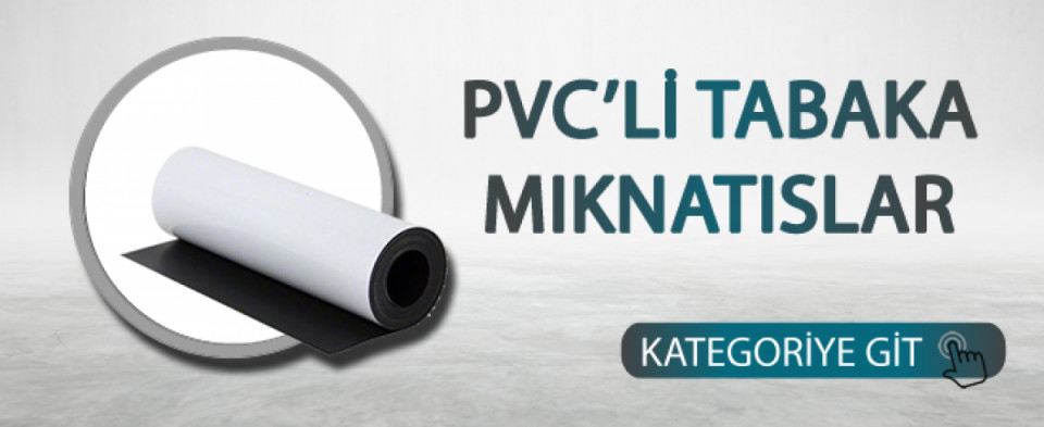 PVC'li Tabaka Mıknatıslar